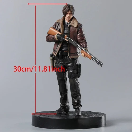 Resident Evil 4 Remake Edizione da Collezione Leon Statua Figure Box Set - Foto 7 di 9