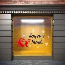 * 1 Sticker Père Noël pour fenêtre ou vitrine  30cm ou 50cm