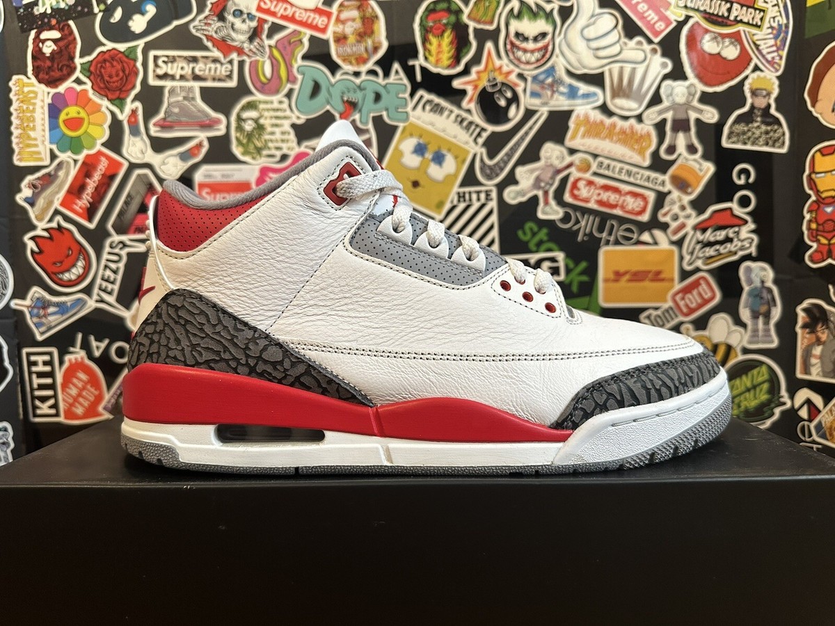 Nike Air Jordan 3 Retro White Fire Red (2022) DN3707-160 Size 9.5