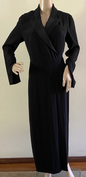 Diane Von Furstenberg Maxi Wrap Dress Size 6 (10 AUS) Black