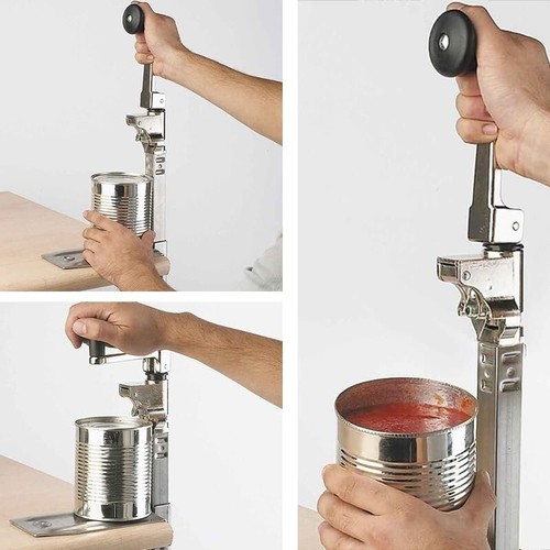 Apriscatole Professionale da banco Acciaio inox Regolabile Apri Barattoli - 1304 - Foto 2 di 7