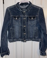 Maurices Womens Blue Jean Denim Jacket Size M, Excellent Condition