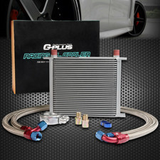 30 Row An-10an Universal Aluminum Engine Oil Cooler Filter Adapter Hose Kit