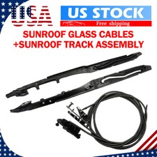 ✅Crew Cab Sunroof Glass Cables+Track Assembly Repair Kit for Ford 2015-2020 F150