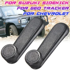 2 x Window Crank Handle For 1989-1998 Suzuki Sidekick Chevrolet Geo Tracker S10