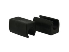 4 x Klemmschalengleiter PE &Oslash; 12-13 mm schwarz Zapfen Klemmgleiter Freischwinger