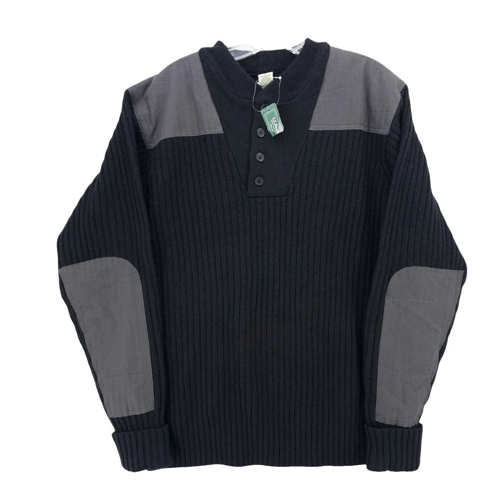 L.L. Bean Henley Wool Sweaters for Men