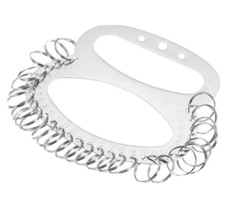 28 Rings Stainless Steel Key Organizer Keyring Holder Management Hand Held Ring