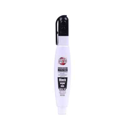 SUPER MET-AL #1323 SQUEEZE ACTION METAL TIP BLACK PAINT MARKER