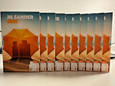 10 x 1,2 ml JIL SANDER  - SUN -  Eau de Toilette Probe neu