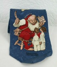 Celebrations! HallMark Men's Neck Tie 100% Silk Made in USA Christmas Santa Toys