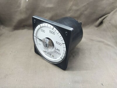 Mitsubishi LP-110NVAR Var Meter 2000 KVAR 5A CT 2500/5 110V VT 600/110 LEAD-LAG