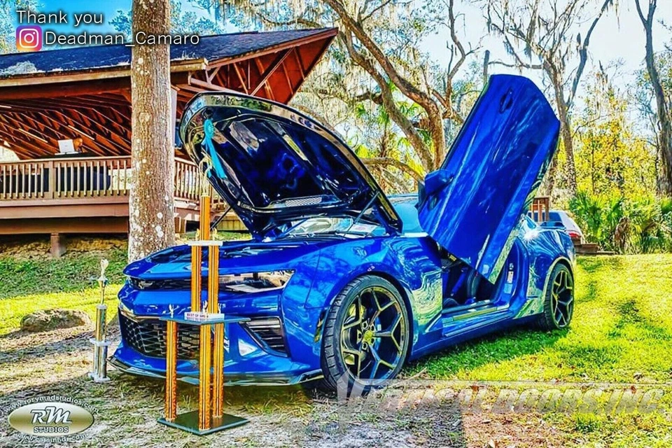 Chevy Chevrolet Camaro 2010-2015 Bolt on Lambo Doors Vertical Doors Inc Kit - Image 3 of 4