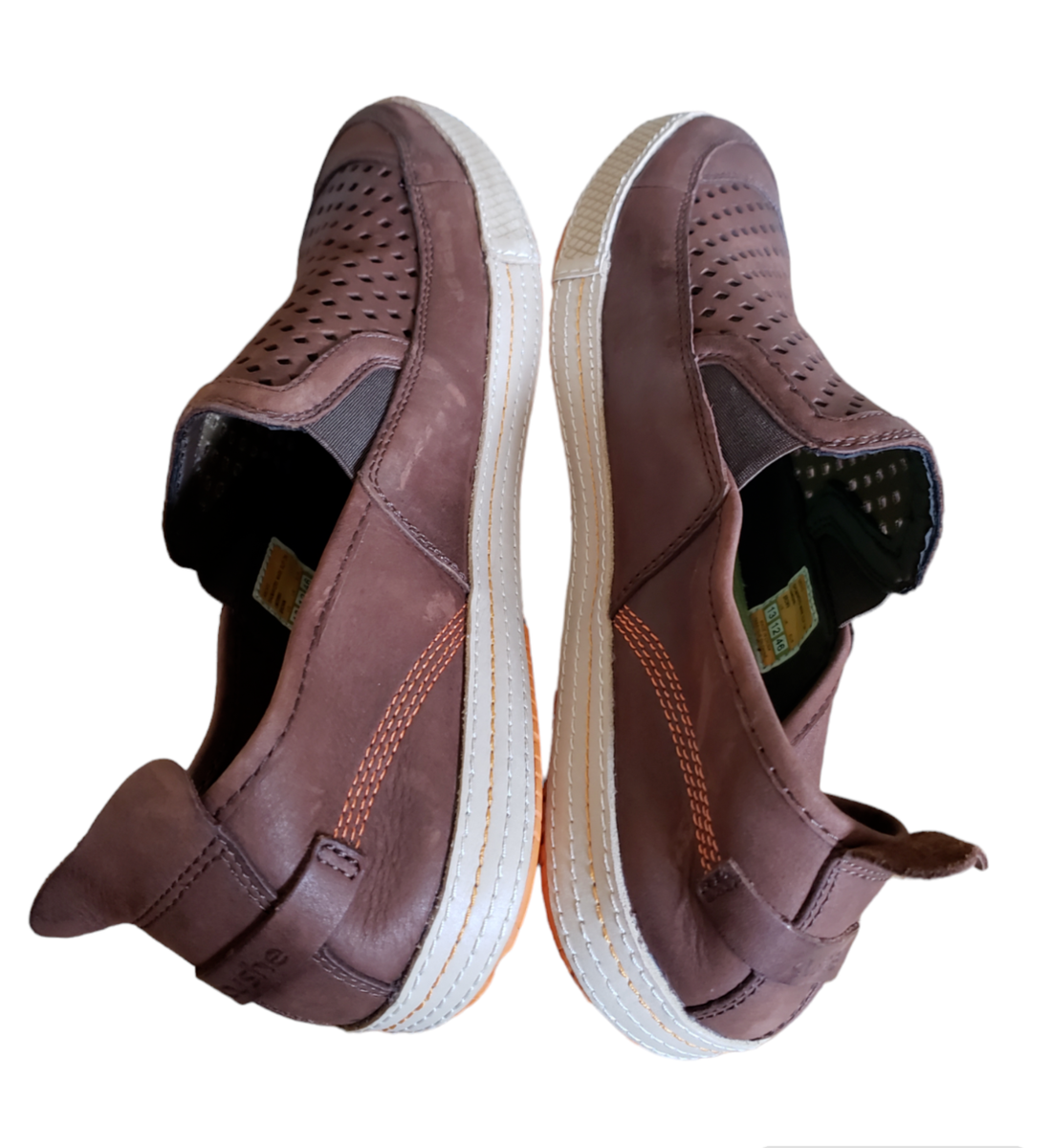Cushe Shumakers Mark Slip On Shoes Men’s 10 Brown Leather Comfort Casual Cushe Shumakers Mark Slip On Shoes Leather Brown Ventilated  main image 3