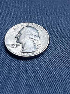 1965 US Quarter/ No Mint Marker/ Few Errors/ Rare Find