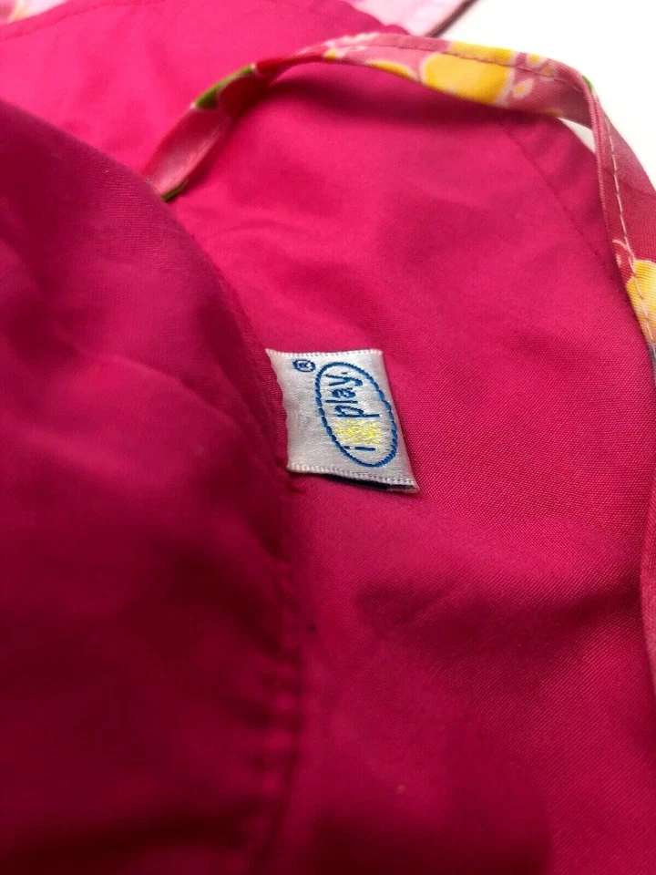 Sombrero de Sol Reversible 2ct UV I Play Bebé Niña 3 6 Meses Talla Rosa Flores y Sólido Foto 2 de 3