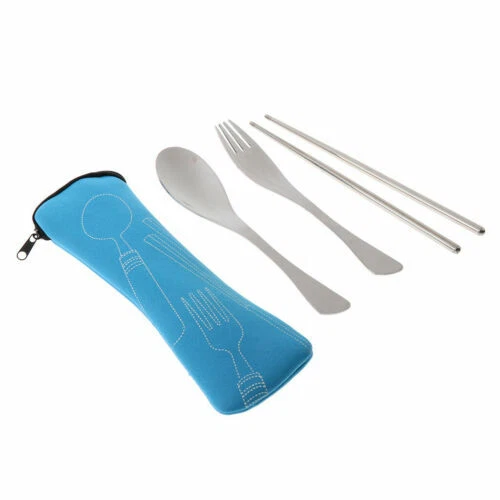 Markenlose Camping-Besteckset aus Edelstahl
