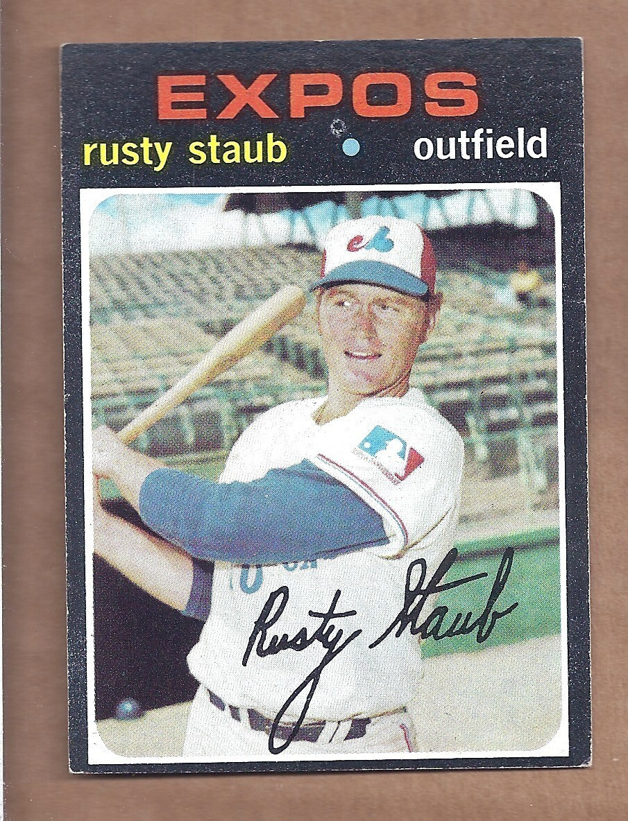 1971 Topps #560 Rusty Staub Centered EX Condition Baseball Card