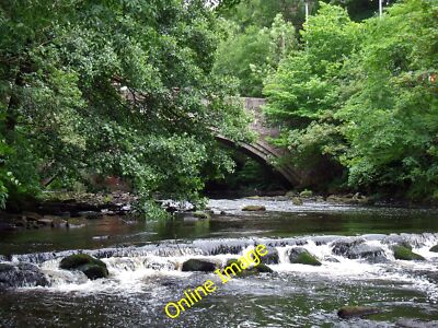 Foto 12x8 Wehr auf dem Fluss Etherow Charlesworth Broadbottom Bridge Dose b c2014