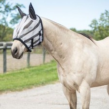 Schneiders Dura-Mesh Zebra Fly Mask with Ears | Various Sizes