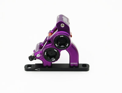 #ad Purple Juin Tech ETF 4 Piston Flat Mount Brakes For Shimano Mineral Oil 160 140 $318.96