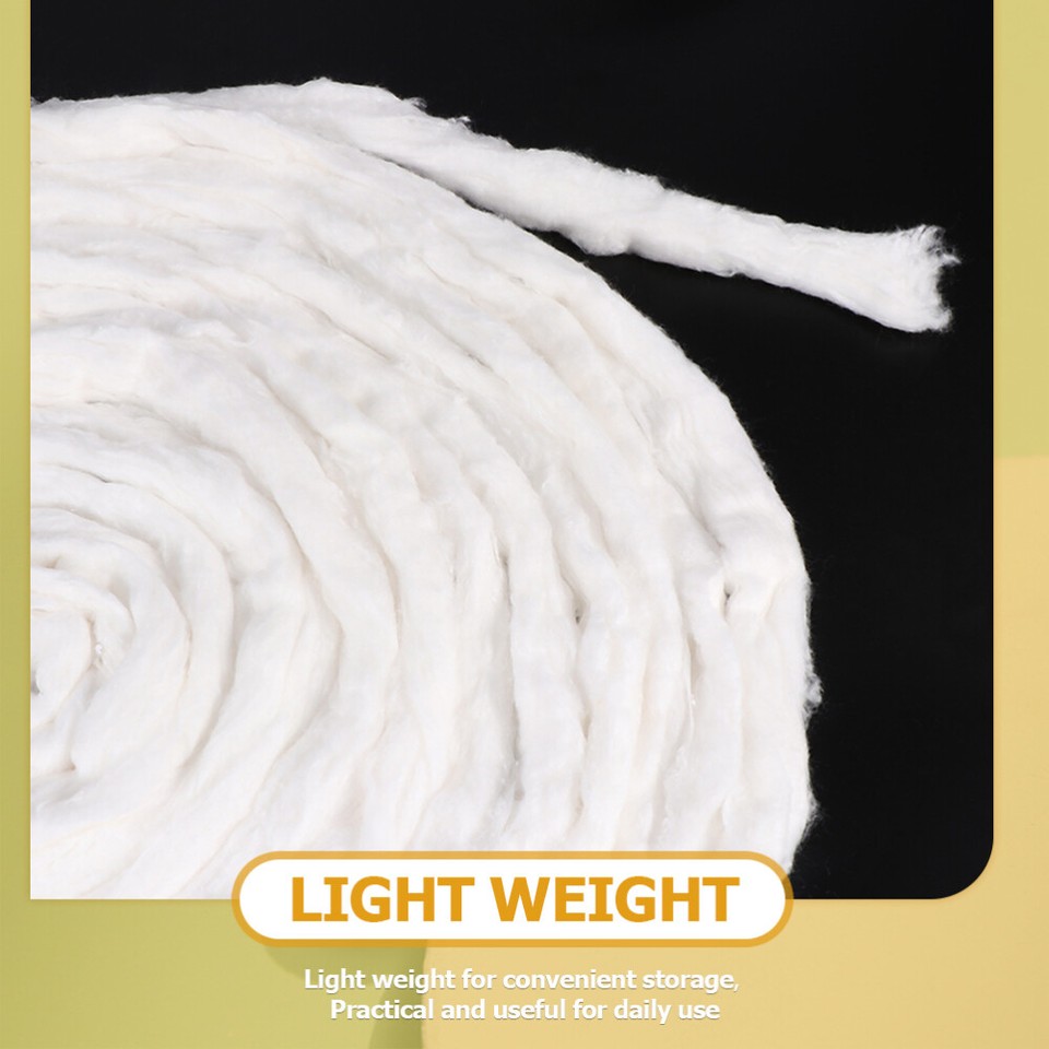 2 Bags Swabs Cotton Coil for Nail Art Hair Hairdressing Soft Roll Perm