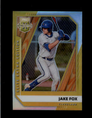 JAKE FOX 2021 ELITE EXTRA EDITION #95 ROOKIE GOLD PRIZM RC #03/10 BD2918