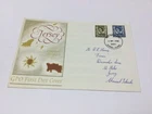 4 GB FDC Jersey & guernsey  Definitive stamps new issue 1968 4d & 5d 4 9 1968