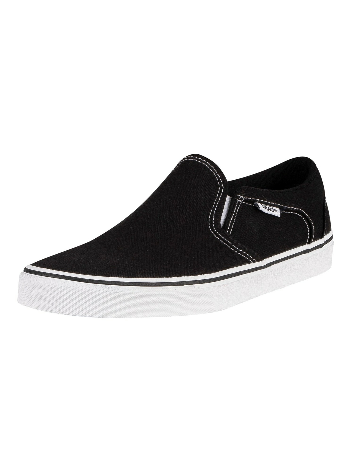 Vans Asher Men's Skate Shoes, Size: 8, Black