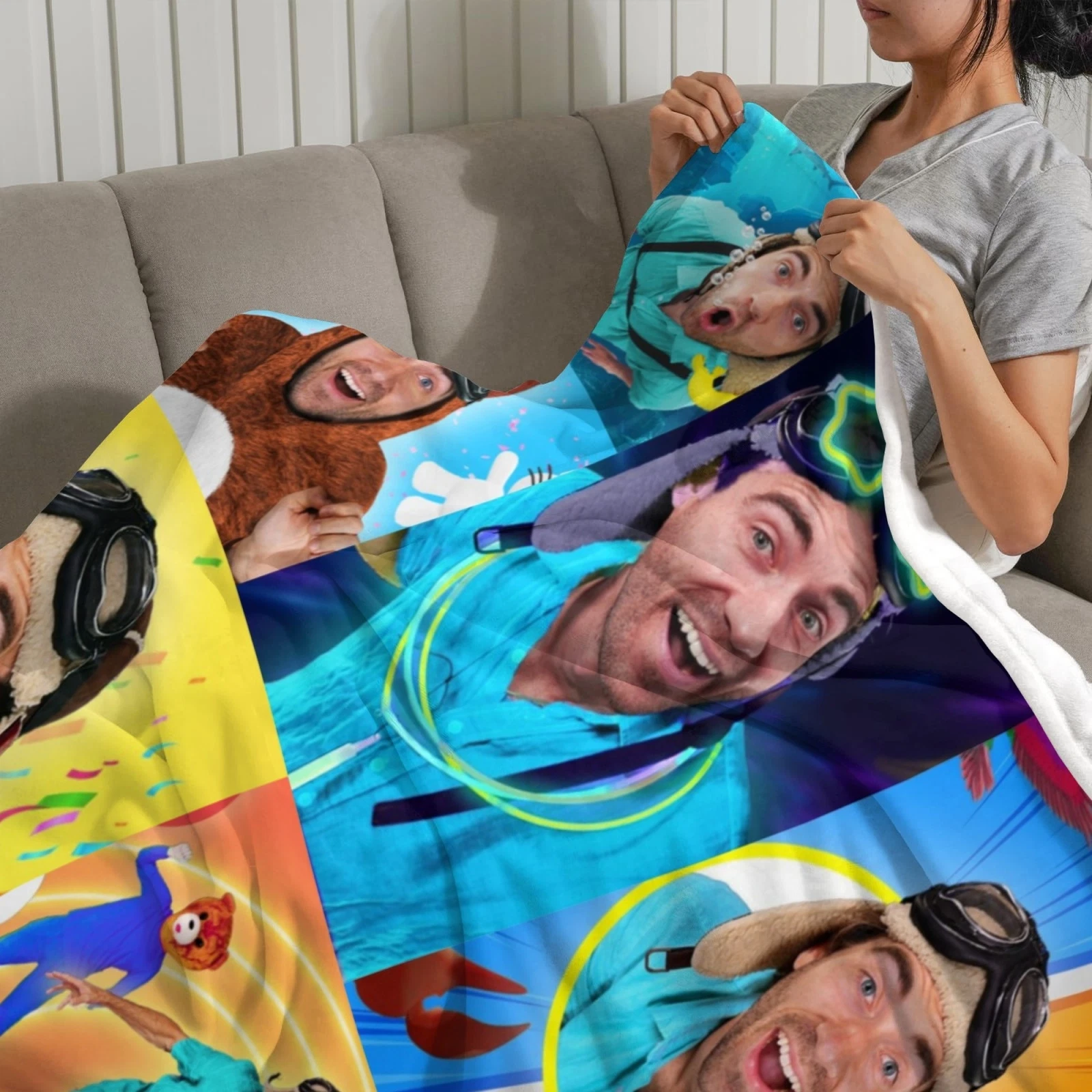 Danny Flannel Fleece Blanket for Bed and Sofa