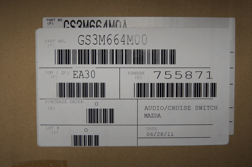 2009-10 Mazda 6 Steering Wheel Cruise/Audio Switch New W/O Bluetooth GS3M664M0A - Picture 7 of 8