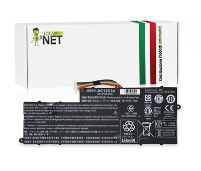Battery AC13C34 Compatible with Acer Aspire V5-122P [2640mAh]