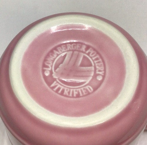 Taza Longaberger Pottery Woven Traditions rosa 12 OZ - Imagen 7 de 14