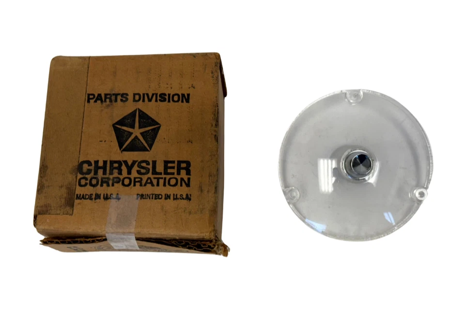 Lámpara de luz de estacionamiento satelital Plymouth Belvedere 1966 lente transparente NOS 2585026 Foto 2 de 4