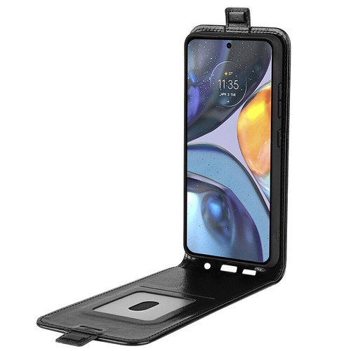 For Motorola Moto Magnetic Vertical UP Down Flip PU Leather phone Case - Picture 5 of 16