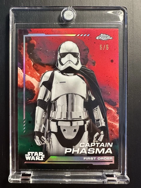 Captain Phasma 2024 Topps Chrome Star Wars #133 Dathomir Red Refractor /5 BF6899