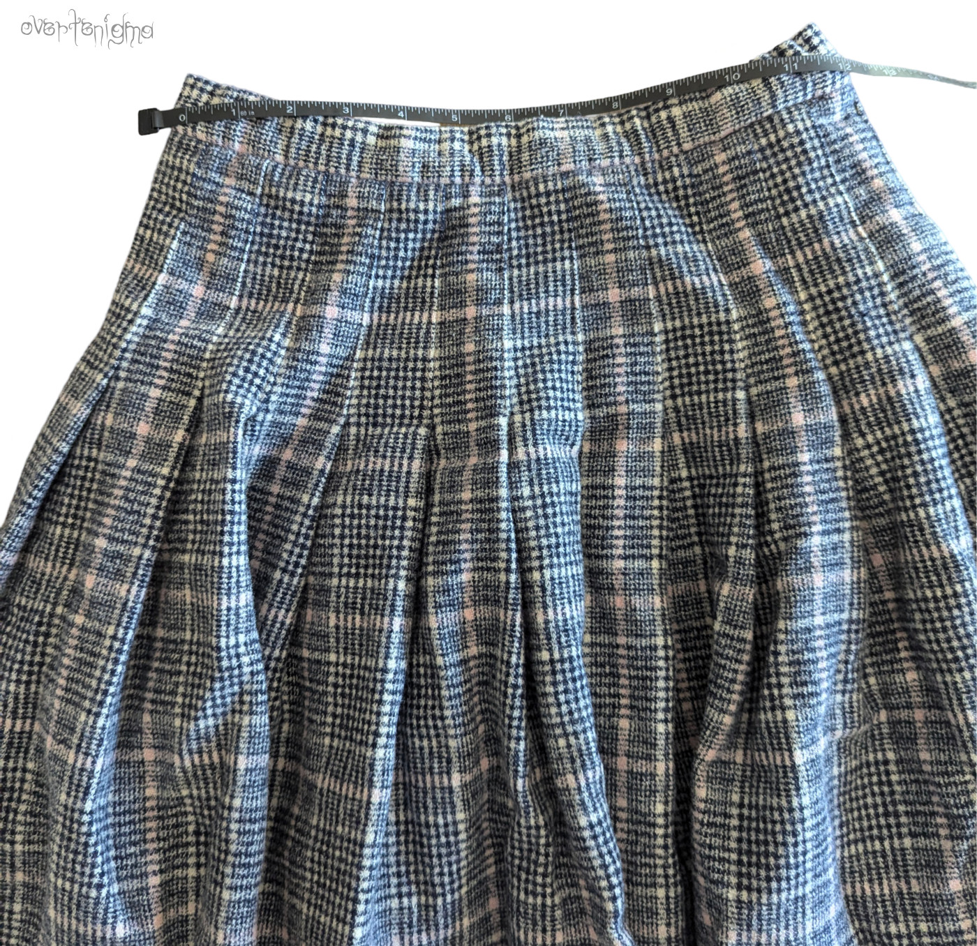 PENDLETON pleated plaid wool mid length skirt - image 4