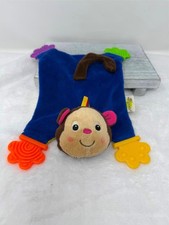 MONKEY Security Blanket 10" Plush Toy w/ Teethers by Early Years