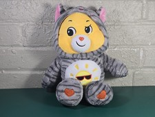 Care Bears 12"  Funshine Friends Sunshine Kitty Cat Hoodie Plush Halloween Used