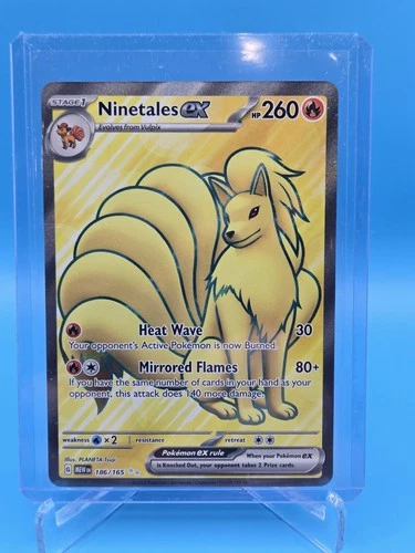 Ninetales EX 186/165 Scarlet & Violet 151 Full Art Ultra Rare NM
