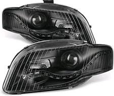 Headlights 2006-2008 Audi A4 S4 B7 R8 Style LED DRL Projector ACANII - For [Halo