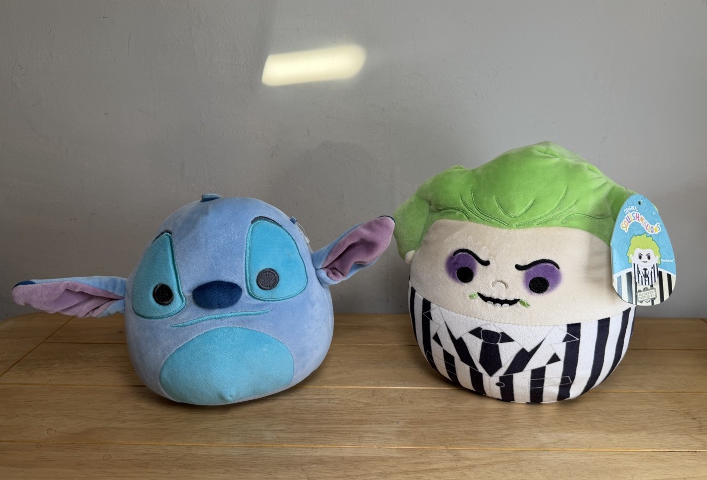 Beetlejuice (New) & Disneys Stitch Squishmallow Plush Super Soft Toy Bundle