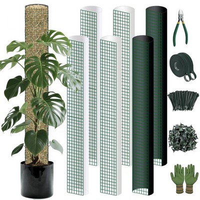 Metal Moss Poles for Climbing Plants, D-Shape Sphagnum Moss Pole Monstera Pla...