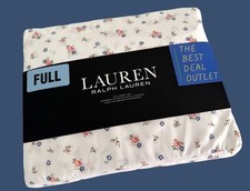 New Ralph Lauren FULL Full Sheet Set 4 PCS 100 Cotton Deep Fit Blue Red Flower