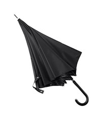 DRMEE Windproof Travel Umbrella Unbreakable Stick, Auto Open, Compact, Black