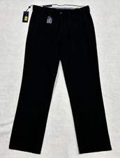NWT Polo by Ralph Lauren Classic Fit Flat Front Casual Pants Mens 38x34 Black