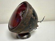 Rare Vintage Jeweled Red Glass Lens Marker Brake Light Fender Signal Tail Lamp