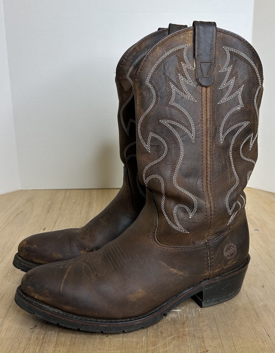 DOUBLE H 2282 MENS 9 D ROBERT STEEL TOE BROWN LEATHER  display picture 3