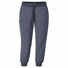 Mandala Scrub Jogger Pants Womens M Gray Stretch Nurse Medical Dental Vet