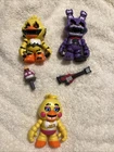 Funko Five Nights At Freddy's Snaps Figure Nightmare Chica Bonnie Lot Of 3 FNAF